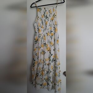 Torrid lemon print 1x ruffle dress new with tags